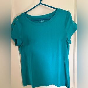 Talbots Teal Top